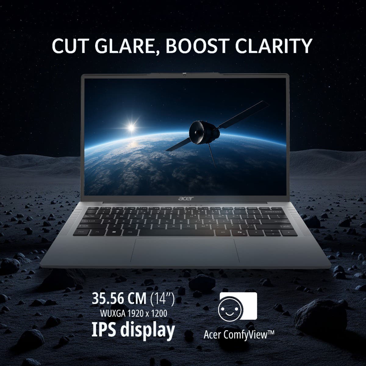 Acer Aspire 14 UN.36CSI.009, Intel Core 5 210H, Windows 11 Home, MS Office, 16GB RAM, 512GB SSD, 14 inch, Silver, Backlit Keyboard, AS14H-53, 1.44 kg Thin and Light Laptop