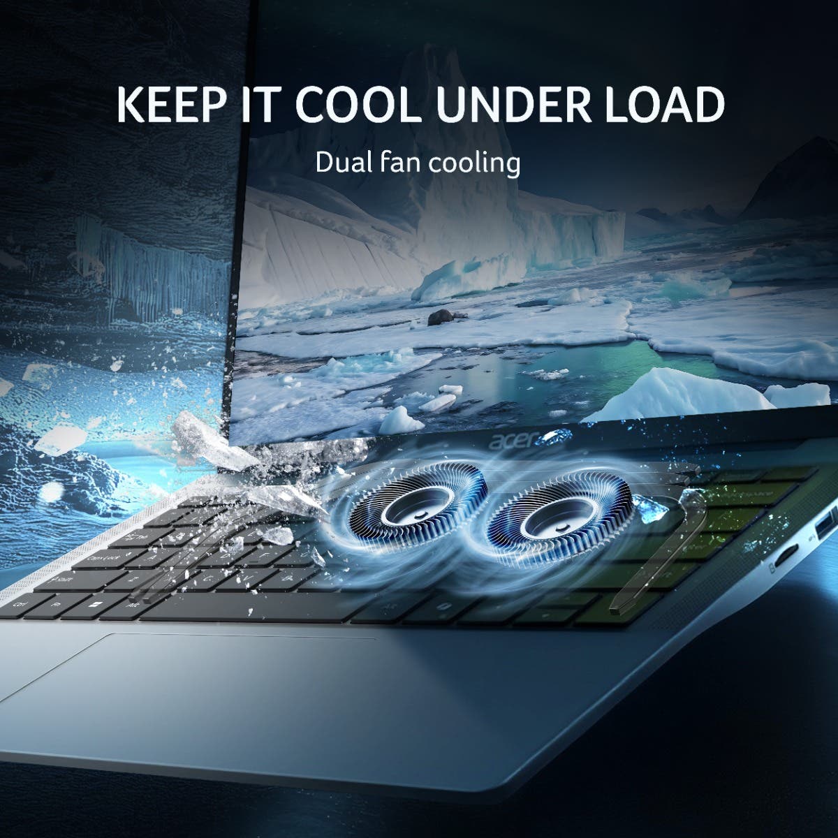 Acer Aspire 14 UN.36CSI.009, Intel Core 5 210H, Windows 11 Home, MS Office, 16GB RAM, 512GB SSD, 14 inch, Silver, Backlit Keyboard, AS14H-53, 1.44 kg Thin and Light Laptop