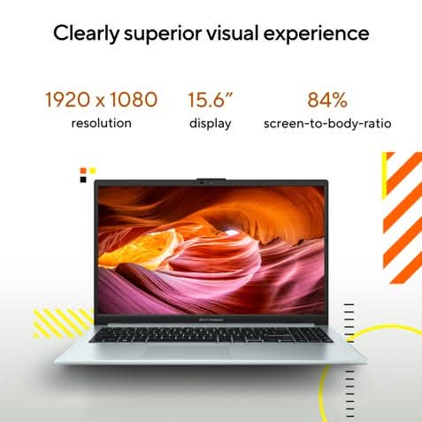 ASUS Vivobook Go 15 E1504FA-BQ2117WS, AMD Ryzen 3 30, 8GB, 512GB, AMD Radeon Graphics, 15.6 inch FHD screen, Windows 11 Home, Office Home 2024, M365 Basic - 1 Year Validity, Student Laptop, 1 Year(s) Warranty, Green