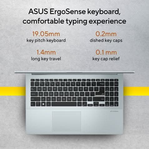 ASUS Vivobook Go 15 E1504FA-BQ2117WS, AMD Ryzen 3 30, 8GB, 512GB, AMD Radeon Graphics, 15.6 inch FHD screen, Windows 11 Home, Office Home 2024, M365 Basic - 1 Year Validity, Student Laptop, 1 Year(s) Warranty, Green