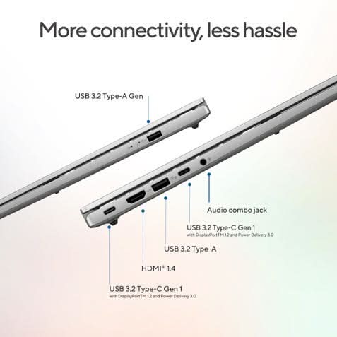 ASUS Vivobook S16 S3607AA-SH087WS, Intel Core Ultra 5 325 Series 3, 16GB RAM, 512GB SSD, Intel Graphics, 16 inch OLED FHD, Windows 11 Home, Office Home 2024, M365 Basic-1 Year Validity), AI Powered Laptop, 1 Year(s) Warranty, Silver
