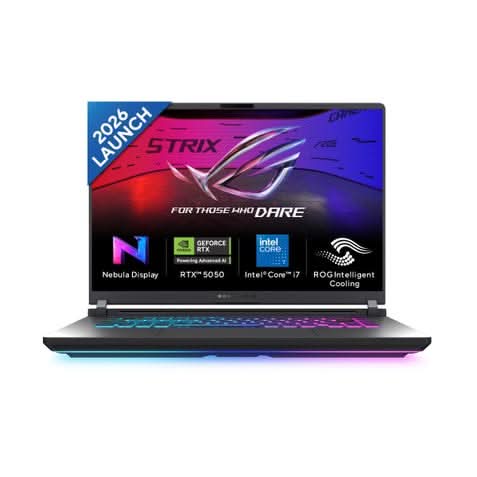 ASUS ROG Strix G16 G615JHR-TS144WS, Intel Core i7 14650HX, 16GB RAM, 1TB SSD, RTX 5050 GPU, 16 inch 2.5K resolution, Windows 11 Home, Office Home 2024 ,M365 Basic-1 Year Validity, Gaming Laptop, 1 Year(s), GREY Warranty