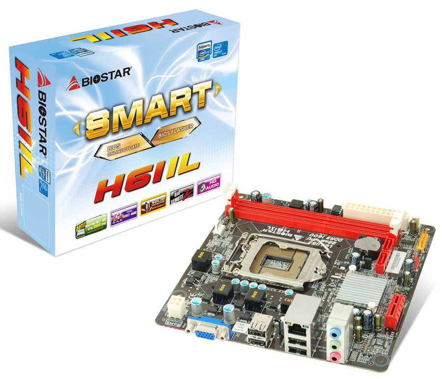 BIOSTAR H61IL LGA 1155 SOCKET MINI-ITX INTEL H61 CHIPSET DDR3 MOTHERBOARD
