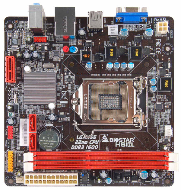 BIOSTAR H61IL LGA 1155 SOCKET MINI-ITX INTEL H61 CHIPSET DDR3 MOTHERBOARD