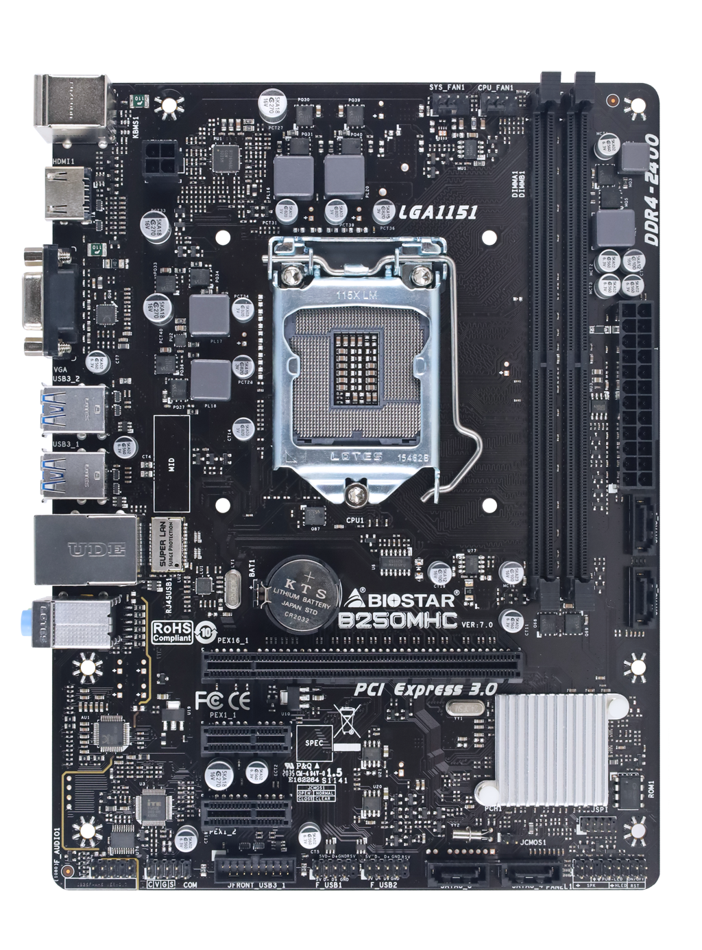 BIOSTAR B250MHC MOTHERBOARD