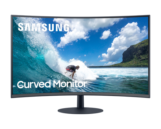 SAMSUNG 27 INCH LC27T550FDW FHD CURVED MONITOR