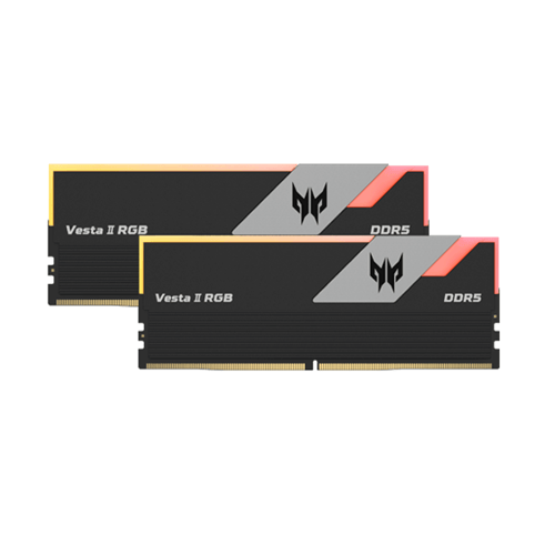 PREDATOR VESTAII DDR5 RGB U-DIMM 6000MHZ 64GB (32GB*2) BLACK