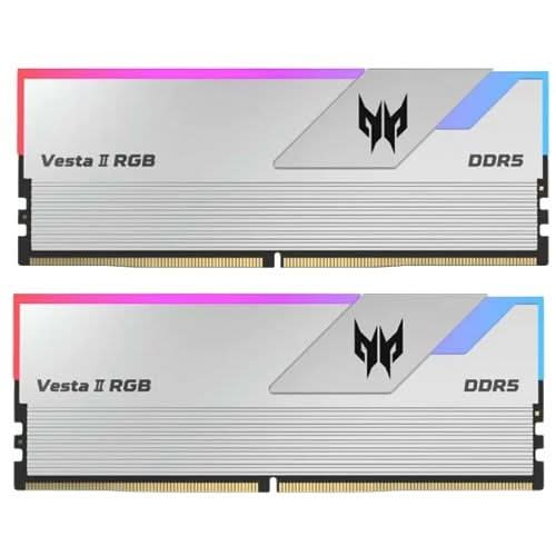 PREDATOR VESTAII DDR5 RGB U-DIMM 7200MHZ 32GB (16GB*2) SILVER