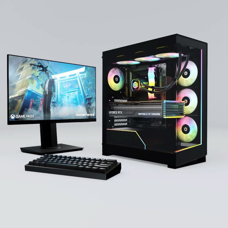 Cyber Power PC Infinity Ultra 730 High-Performance PC, AMD Ryzen 7 7800X, 32GB (2*16GB) DDR5, 1TB NVMe M.2 SSD, ZOTAC Gaming GeForce RTX 5070 Ti 16GB GDDR7, Win 11 Home