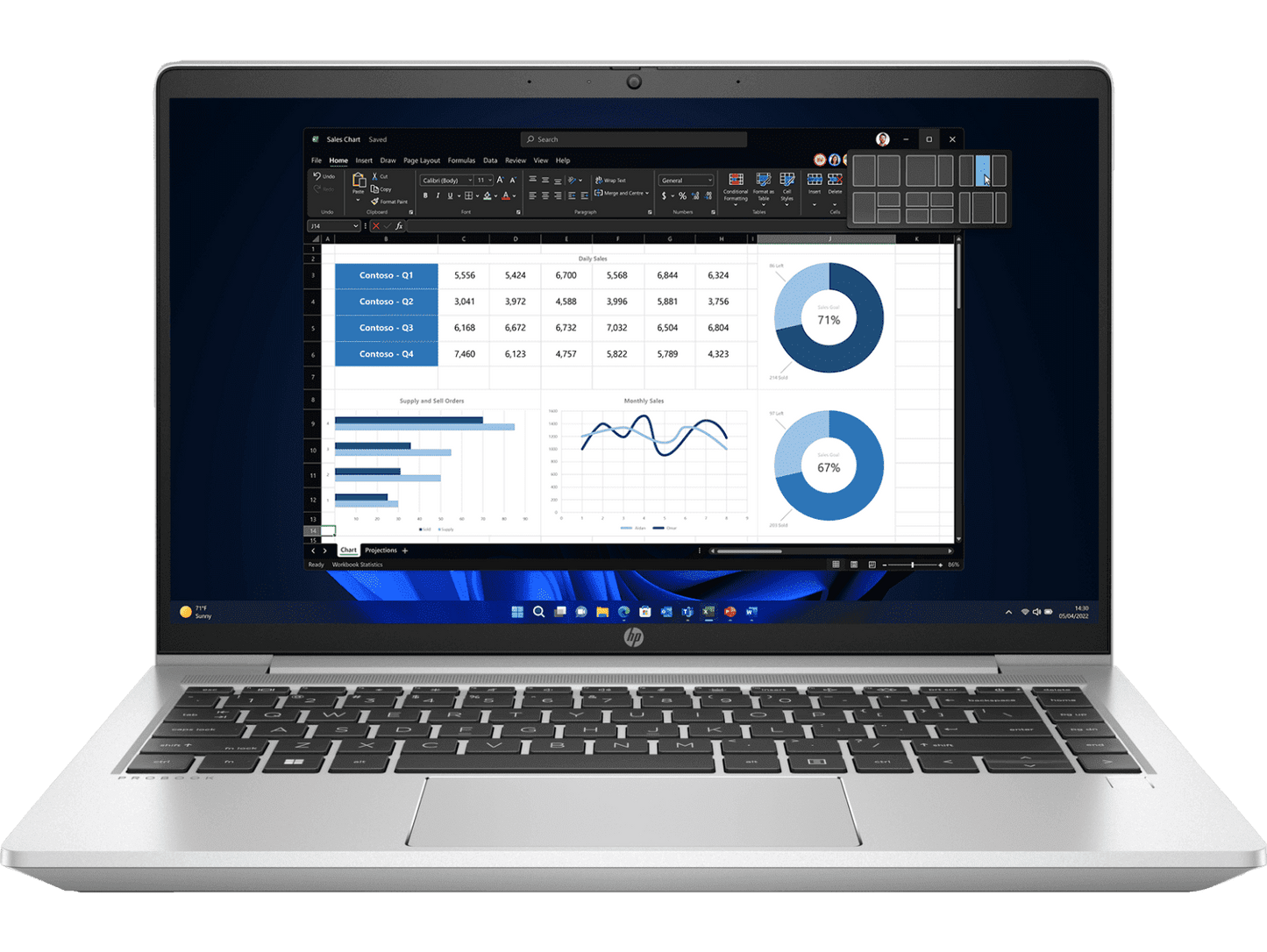 HP PROBOOK 445 G9 R5-5625U/14 FHD/RAM 8GB/SSD 512GB/DOS/FPR/WARR 1/1/1 WITH BAG