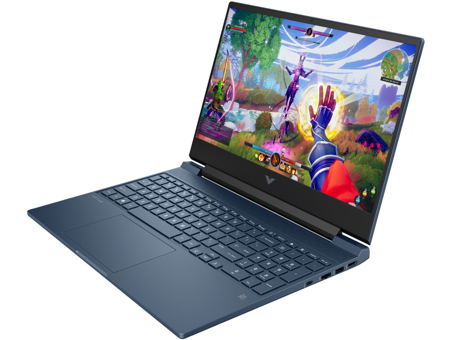 HP Victus Gaming Laptop Ryzen 7 7445H processor 16 GB DDR5 RAM 512 GB SS RTX 2050 4GB 15.6 FHD 144 Hz Backlit keyboard with numeric keypad Windows 11 Home 15-fb3189AX, Blue