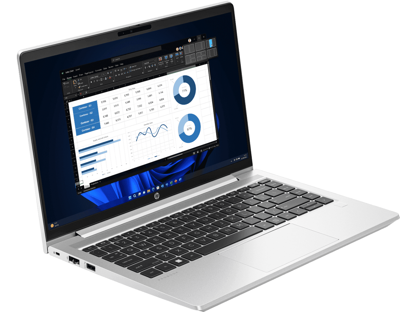 HP PROBOOK 435 G10 X360 R5-7530U/13.3 FHD (1920 X 1080)/RAM 16GB/SSD 1TB/FPR/BLK/W11P6/WARR 1/1/1 WITH BAG