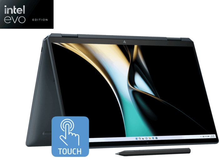 HP SPECTRE X360, INTEL EVO CORE ULTRA 7 155H, BUILT-IN AI, 14-INCH (35.6 CM), 2.8K OLED, 32GB LPDDR5X, 1TB SSD, 120 HZ IMAX, 9MP IR CAMERA W/CAMERA SHUTTER (WIN 11, MSO, BLUE, 1.34 KG), EU0556TU