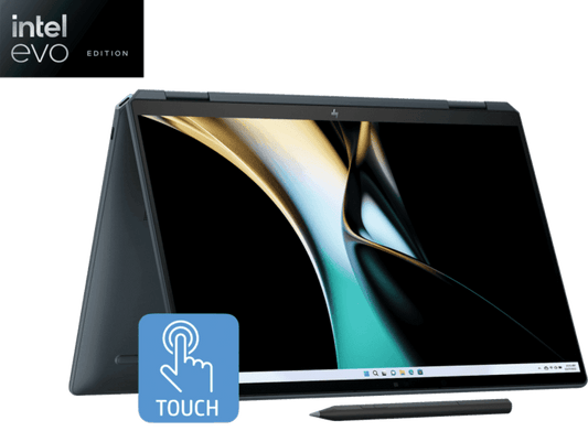 HP SPECTRE X360, INTEL EVO CORE ULTRA 7 155H, BUILT-IN AI, 14-INCH (35.6 CM), 2.8K OLED, 32GB LPDDR5X, 1TB SSD, 120 HZ IMAX, 9MP IR CAMERA W/CAMERA SHUTTER (WIN 11, MSO, BLUE, 1.34 KG), EU0556TU