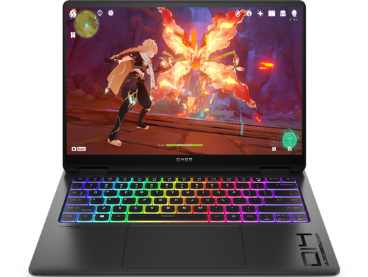 HP OMEN TRANSCEND,BUILT-IN AI,INTEL CORE ULTRA 7 155H,8GB RTX 4060 GPU,14-INCH (35.6 CM),2.8K,OLED,48-120HZ,500 NITS,16GB LPDDR5X,1TB SSD,RGB BACKLIT KB,(MSO,BLACK,1.63 KG),FB0007TX-WINDOWS 11 HOME