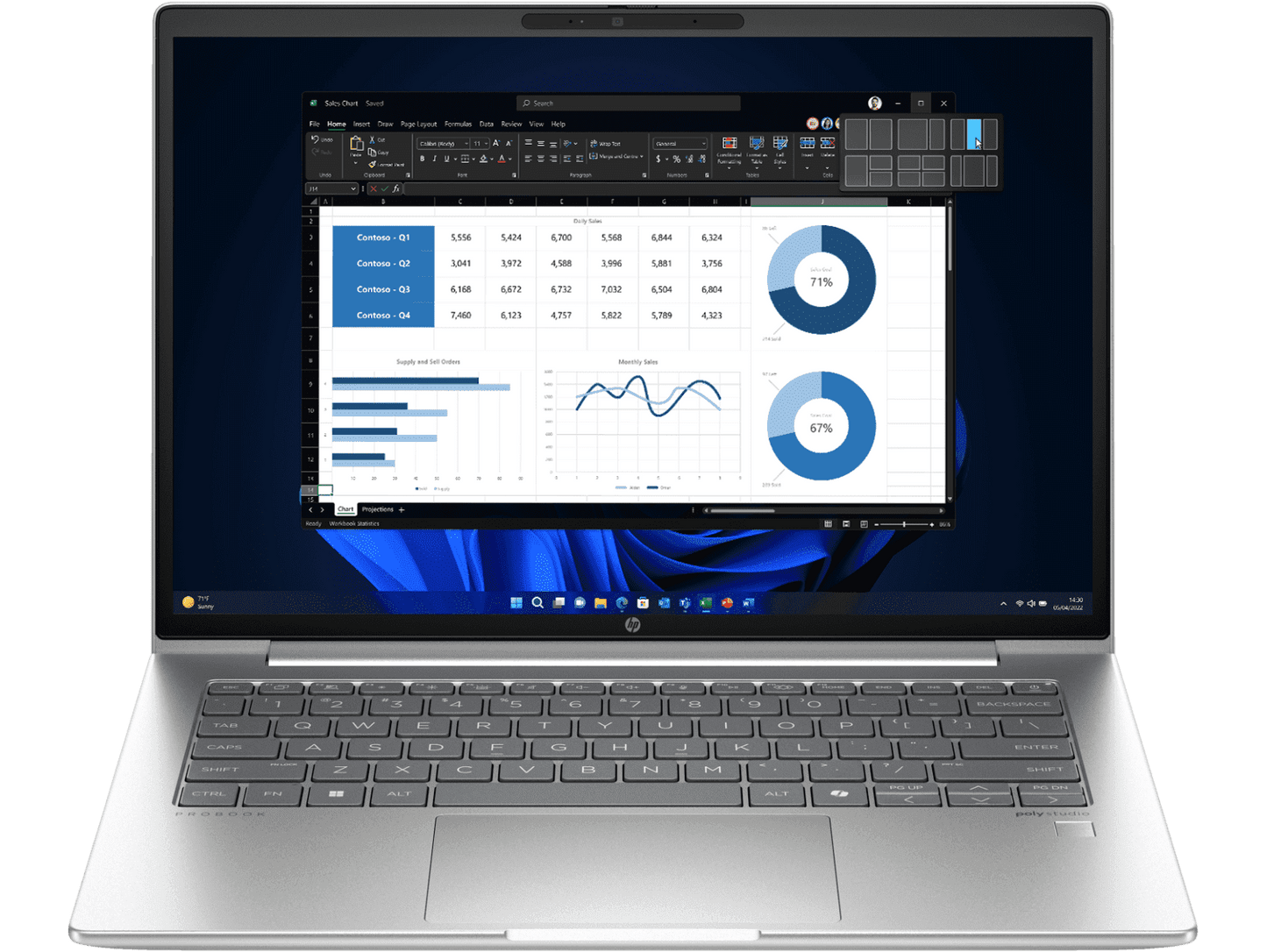 HP PROBOOK G11 U7-155H TIPD/ 14 INCH DIAGONAL, WUXGA (1920 X 1200), IPS, NARROW BEZEL, ANTI-GLARE, 300 NITS+ +5M+IR/RAM 16GB/1TB GB SSD/W11P/FPR/ BLKBD/1YR WARRANTY