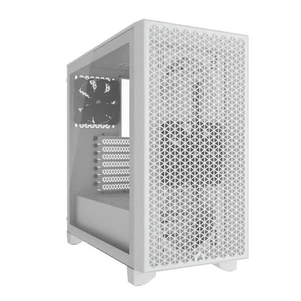 CORSAIR 3000D AIRFLOW TEMPERED GLASS MID-TOWER, WHITE