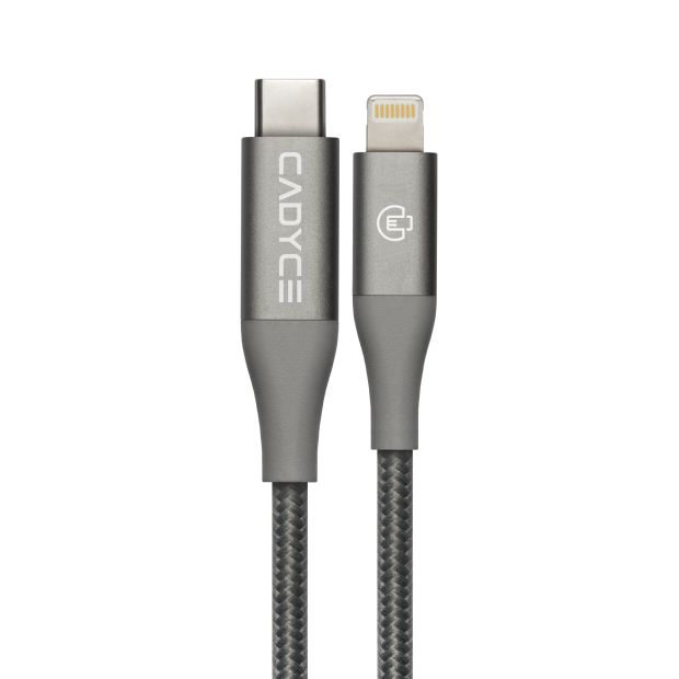 Cadyce CADMIUM PLUS  USB C TO LIGHTNING CABLE 1.2M BLACK COLOR