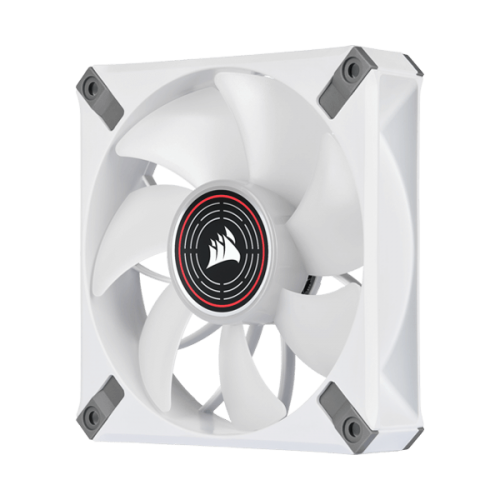 CORSAIR ML ELITE SERIES, ML120 LED ELITE WHITE, 120MM MAGNETIC LEVITATION RED LED FAN WITH AIRGUIDE, SINGLE PACK