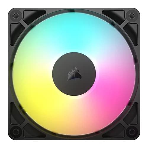 CORSAIR RS120 ARGB 120MM PWM FAN DAISY-CHAIN CONNECTION LOW-NOISE MAGNETIC DOME BEARING SINGLE PACK BLACK