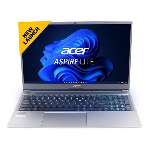 Acer Aspire Lite, AMD Ryzen 5 7430U processor Laptop (Windows 11 Home/16 GB RAM/512 GB SSD/AMD Radeon Graphics/Microsoft Office)AL15-41 with 39.6 cm (15.6")Full HD IPS Display, Steel Gray ,1.59 kg UN.31ZSI.039