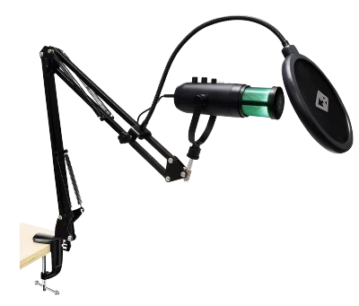 Cosmic Byte Desk Arm Mount with POP Filter for Deimos RGB Microphone