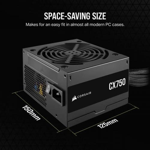 CORSAIR CX SERIES CX750 750 WATT 80 PLUS BRONZE