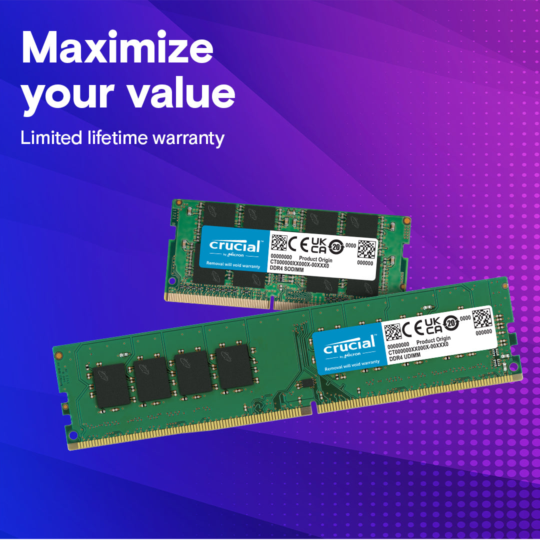 CRUCIAL 32GB KIT (2X16GB) DDR4-3200 CL22 LAPTOP RAM CT2K16G4SFRA32A