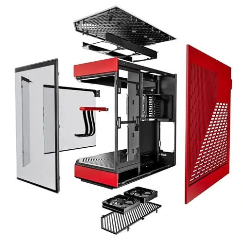 HYTE Y60 Red and Black E-ATX Mid Tower Case