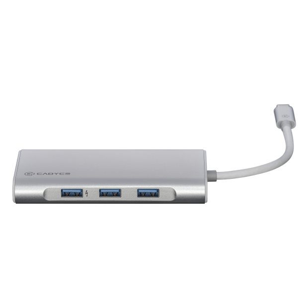 Cadyce USB-C™ to USB 3.0 Hub, Gigabit Ethernet, HDMI (4k) & VGA Adapter with PD Charging