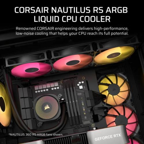 CORSAIR NAUTILUS 240 ARGB, 240MM RADIATOR, LIQUID CPU COOLER