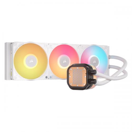 CORSAIR ICUE LINK TITAN 360 RX LCD WHITE AIO, 360MM RADIATOR, LIQUID CPU COOLER