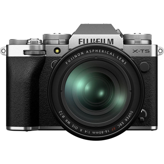 FUJIFILM X-T5 MIRRORLESS CAMERA WITH 16-80MM LENS SILVER