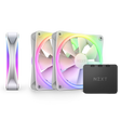 NZXT F120RGB DUO - 120MM DUAL-SIDED RGB FAN - TRIPLE PACK (BLACK) W/RGB CONTROLLER- RF-D12TF-B1