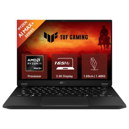 ASUS TUF Gaming A14, Copilot PC Gaming Laptop, AMD Ryzen AI MAX+ 392 Processor (32GB/1TB/AMD Radeon 8060S Graphics/35.56 cm (14) 2.5K/Windows 11 Home/Office Home 2024 + M365 Basic (1 Year Validity) FA401EA-RG020WS