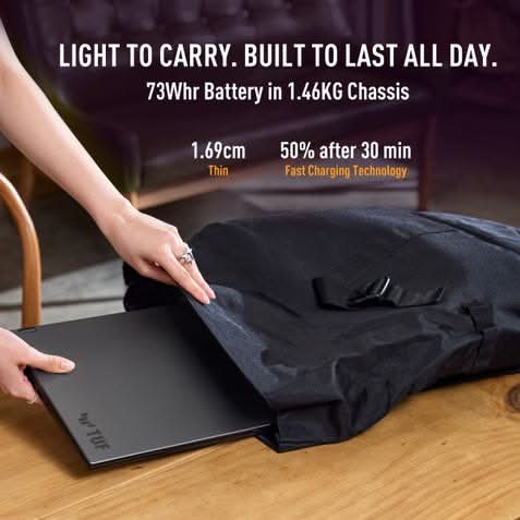 ASUS TUF Gaming A14 FA401GM-RG038WS, AMD Ryzen AI 9 465, 16GB RAM, 512GB SSD, RTX 5060 8GB, 14 inch 2.5K resolution, Windows 11 Home, Microsoft Office Home 2024, Microsoft 365 Basic, Gaming Laptop, 1 Year(s) Warranty, Jaeger Grey