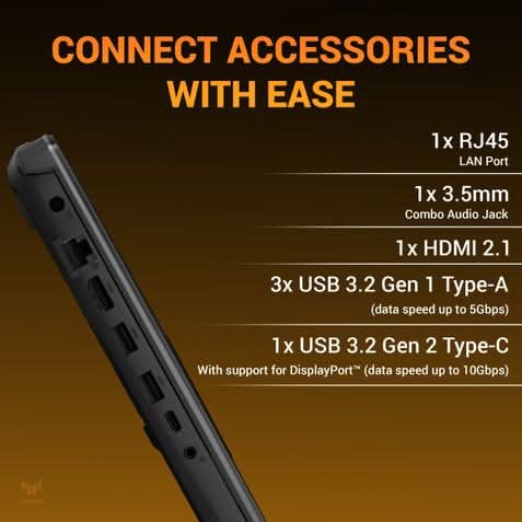 ASUS TUF Gaming A15 FA506NCQ-HN006W, AMD Ryzen 7 170, 16GB, 512GB SSD, 4GB RTX 3050, 15.6inch FHD, Windows 11 Home