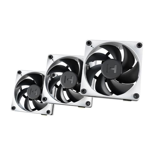 HYTE THICC FP12 FAN 3 PACK BLACK WHITE