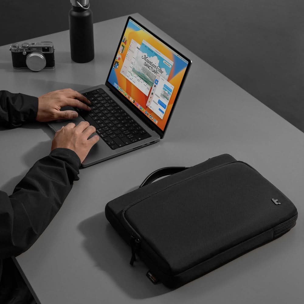 DEFENDER-A14 PREMIUM LAPTOP BRIEFCASE 13.5-14 INCH-BLACK