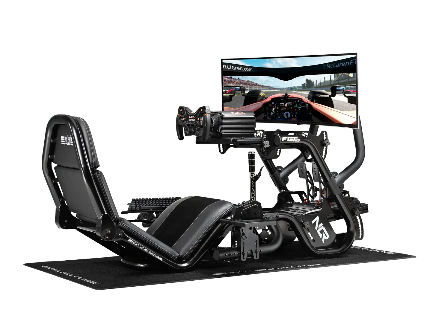 Next Level Racing F-GT Pro Formula and GT Racing Simulator Cockpit - Black Edition (NLR-R003)