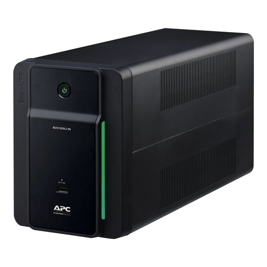 APC Easy UPS BVX1200LI-IN 1200VA/650W | 230V | 6 India 3-pin 6A Outlets | Visual LED and Audible Alarms | User Replacable Battery | 2 years Warranty on UPS & 1 year Warranty on Battery
