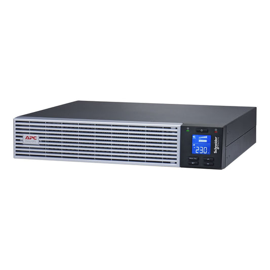 APC Easy UPS On-Line SRVL1KRI-IN - 1000VA/ 900W |230V | 4 India 3-pin 6A Outlets | Lithium-ion | Rack/Tower 2U | Intelligent Card Slot | Visual LCD and Audible Alarms | W/O rail kit | 3 years Warranty