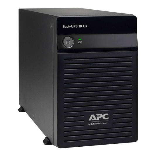 APC Back-UPS BX1000UXI 1000VA/600W | 230V | 4 India 3-pin 6A Outlets Outlets | Automatic Voltage Regulation | LED status display | Without Battery with Selectable Charger | Sealed Maintenance-Free & Tubular Compatible | User Replacable Battery