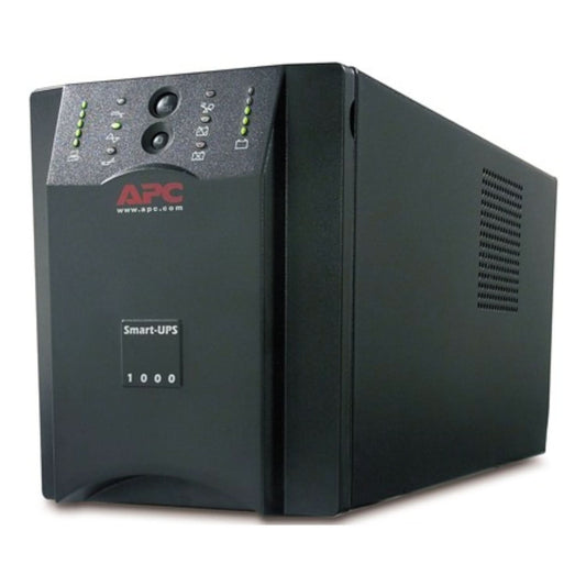 APC Smart-UPS SUA1000I-IND - 1000VA/ 670W | 230V | 4 India 3-pin 6A Outlets | Reliable Power Backup for Critical Devices | Automatic Voltage Regulation | Visual LED and Audible Alarms | User Replacable Battery | Energy Efficient | 2 years Warranty