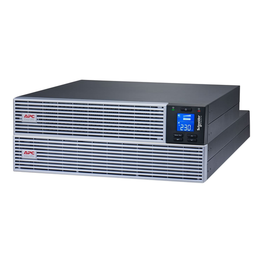 APC Easy UPS On-Line SRVL3KRIL-IN - 3000VA/ 2700W | 230V | 4 India 3-pin 6A +1 Hard wire (1P+N+E) Outlets | Lithium-ion | Rack/Tower 4U | Intelligent Card Slot | Visual LCD and Audible Alarms | Extended runtime,W/O rail kit | 3 years Warranty on UPS