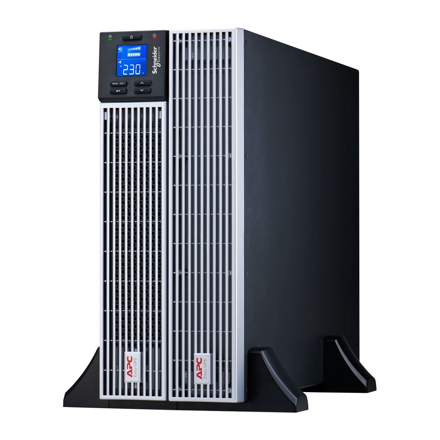 APC Easy UPS On-Line SRVL3KRIL-IN - 3000VA/ 2700W | 230V | 4 India 3-pin 6A +1 Hard wire (1P+N+E) Outlets | Lithium-ion | Rack/Tower 4U | Intelligent Card Slot | Visual LCD and Audible Alarms | Extended runtime,W/O rail kit | 3 years Warranty on UPS