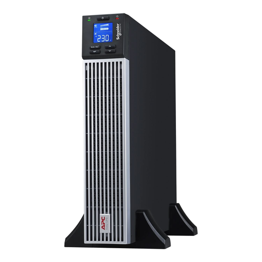 APC Easy UPS On-Line SRVL1KRI-IN - 1000VA/ 900W |230V | 4 India 3-pin 6A Outlets | Lithium-ion | Rack/Tower 2U | Intelligent Card Slot | Visual LCD and Audible Alarms | W/O rail kit | 3 years Warranty