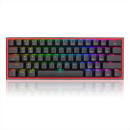 REDRAGON K616 FIZZ BLACK (WIRED/WIRELESS/BT) RED SWITCH