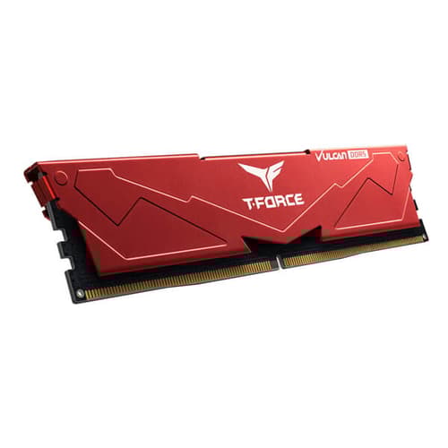 TEAMGROUP T-FORCE VULCAN 8GB (8GBX1) DDR5 5200MHZ DESKTOP RAM (RED)