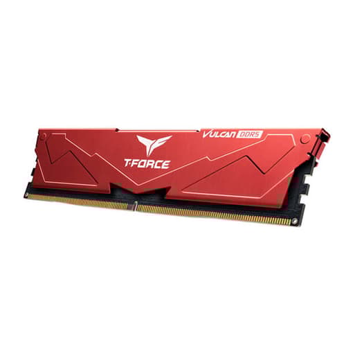 TEAMGROUP T-FORCE VULCAN 8GB (8GBX1) DDR5 5200MHZ DESKTOP RAM (RED)